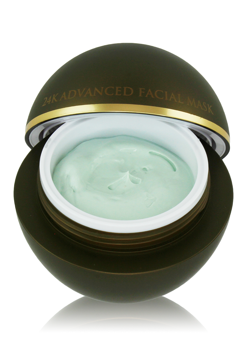 24K Advanced Facial Mask with removed lid